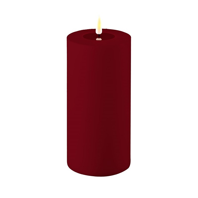 Bordeaux Rote Outdoor LED Candle 10 * 20 cm (4*8 inch)
